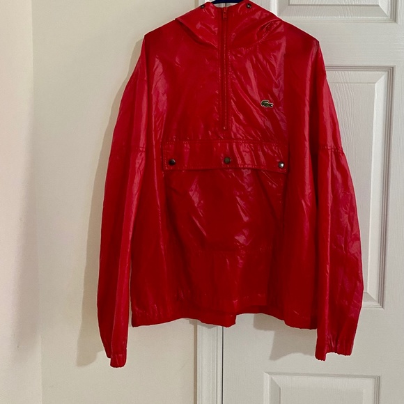 Vintage 1970'S Lacoste Izod Anorak Parka, Men's Size L unclear navy blue type Vintage Second Hand